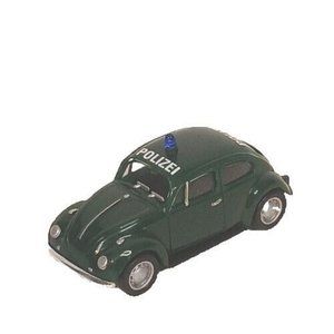 Herpa VW Volkswagon Beetle Polizei Kafer 1:87 Scale Green Excellent Condition
